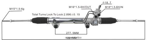 Motorcycle Spare Parts Wholesale - Power Steering Rack 52039207AC 52106477AC 52106477AF 080JZD2782 DODGE/CHRYSLER
