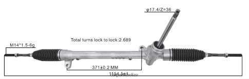Car Parts Belize - Power Steering Rack DB2P32110B 080JZD2630 MAZDA