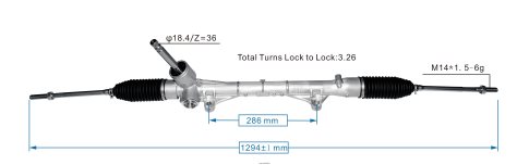 Car Parts Belmopan - Power Steering Rack 4410A769 080JZD2545 MITSUBISHI