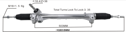 Car Parts Belmopan - Power Steering Rack 45510-58080 080JZD2457 TOYOTA