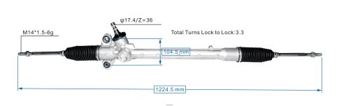 Car Parts Belmopan - Power Steering Rack 45510-BZ360 080JZD2501 TOYOTA