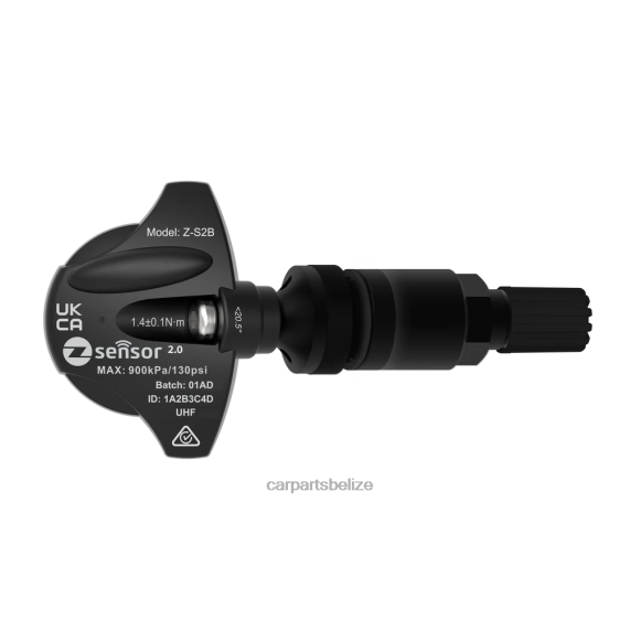 Auto Parts Wholesale - Jaguar OE Replacement TPMS Sensor - OE P/N C2Z31510, FW931A159AB Freq 433Mhz XBZZ61416 Metal Valve Stem - Black
