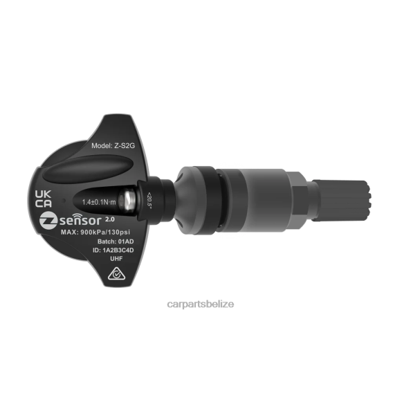 Car Parts Wholesale - Jaguar OE Replacement TPMS Sensor - OE P/N C2Z31510, FW931A159AB Freq 433Mhz XBZZ61415 Metal Valve Stem - Dark Gray